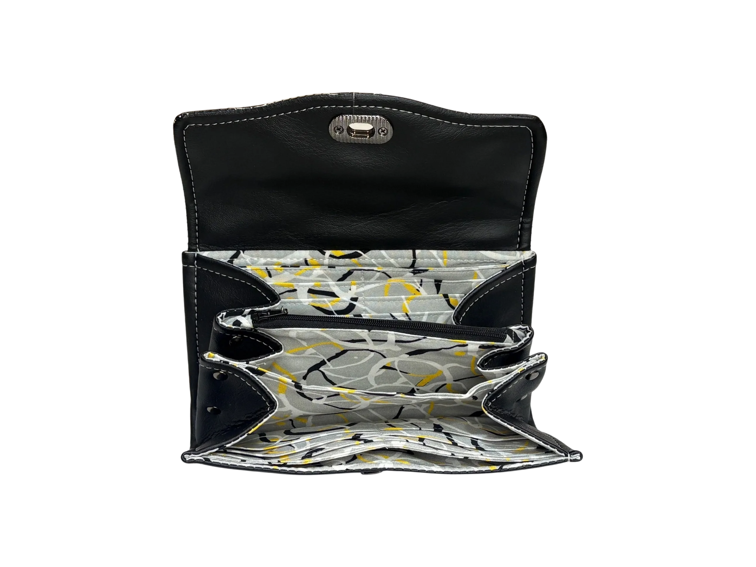 NCW - Black with white stitching