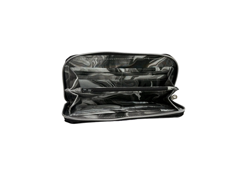 Zip Around Wallet - Black