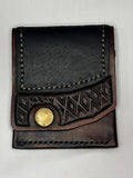 Hand stamped, hand stamped simple mini wallet