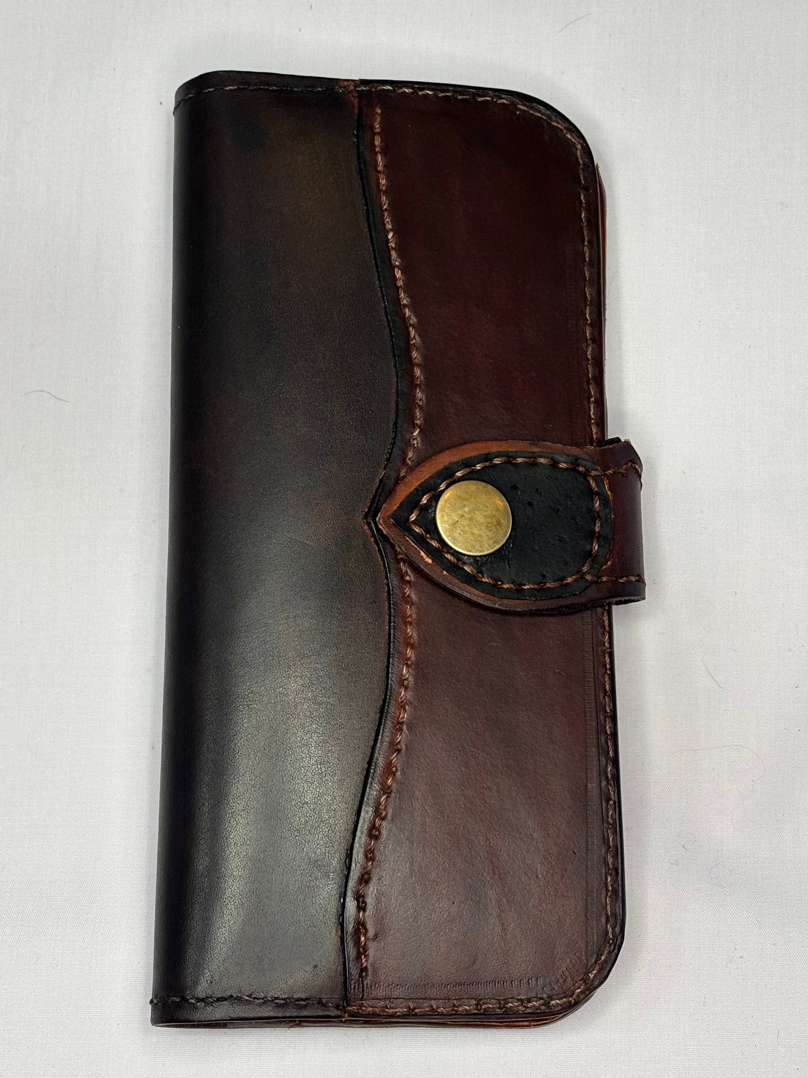 Quality hand stitched long wallet