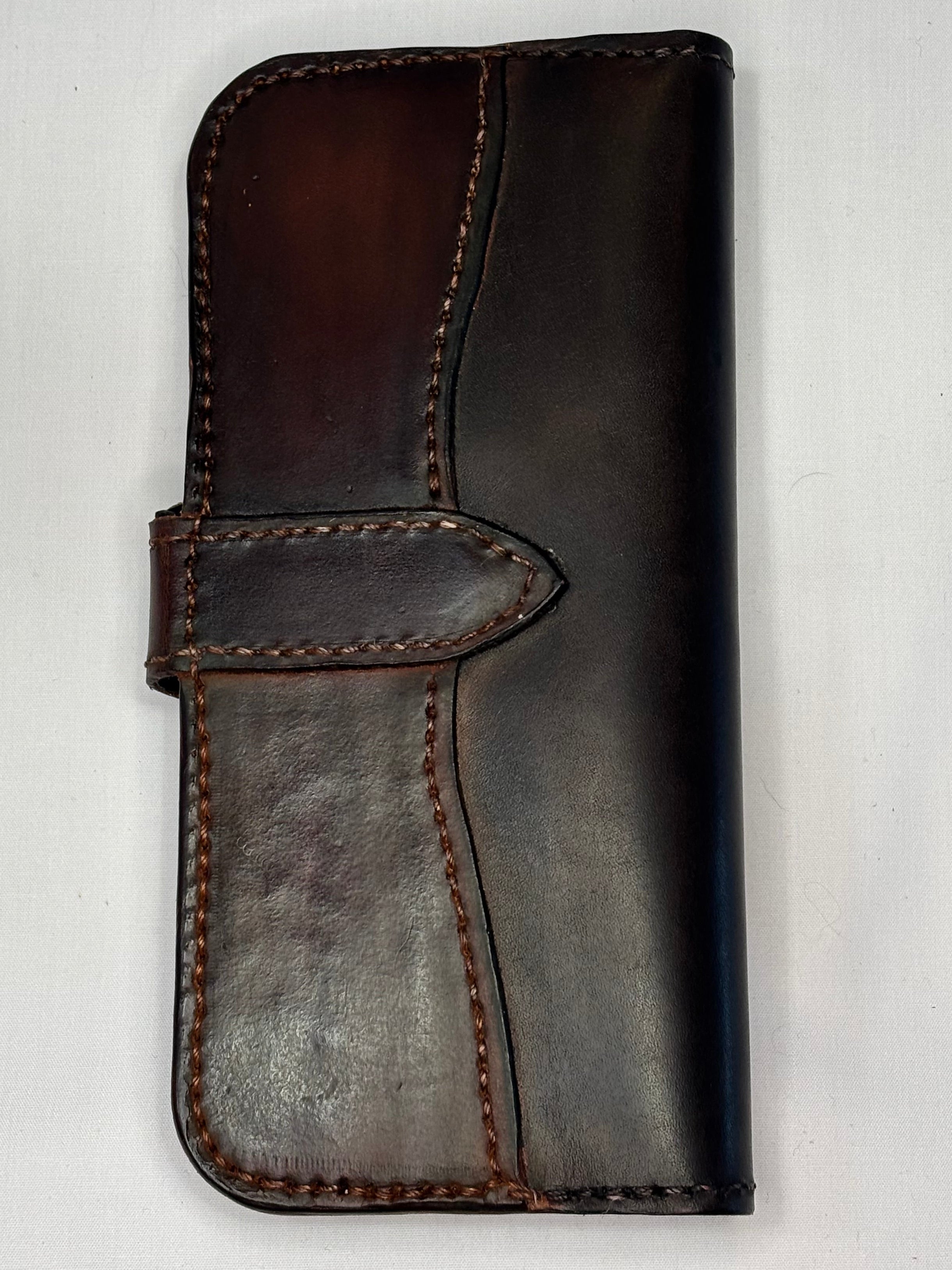 Quality hand stitched long wallet