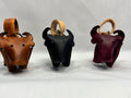 Leather Water Buffalo key chain