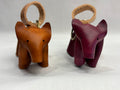 Leather Dog key chain