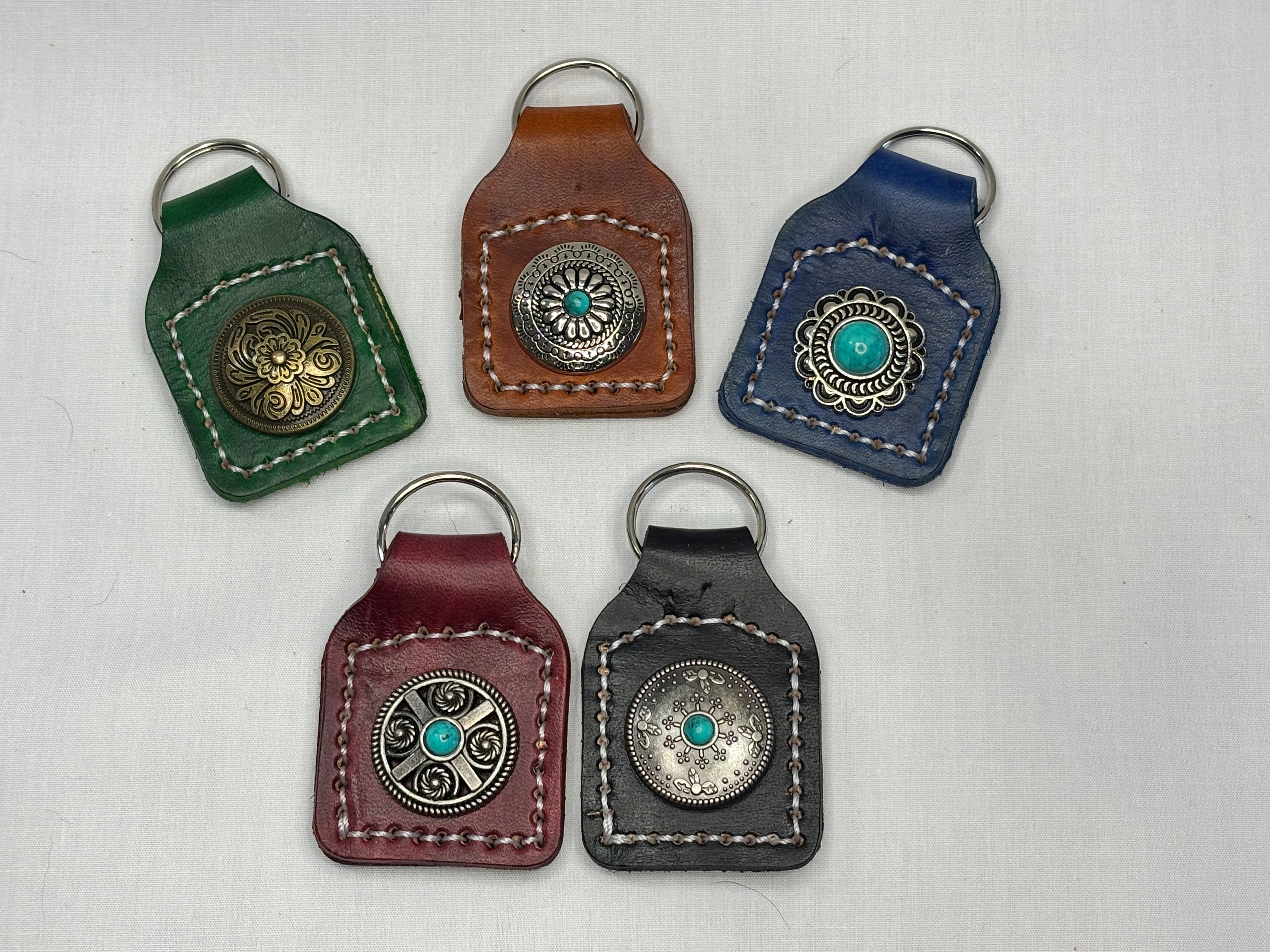 Fancy leather key chain