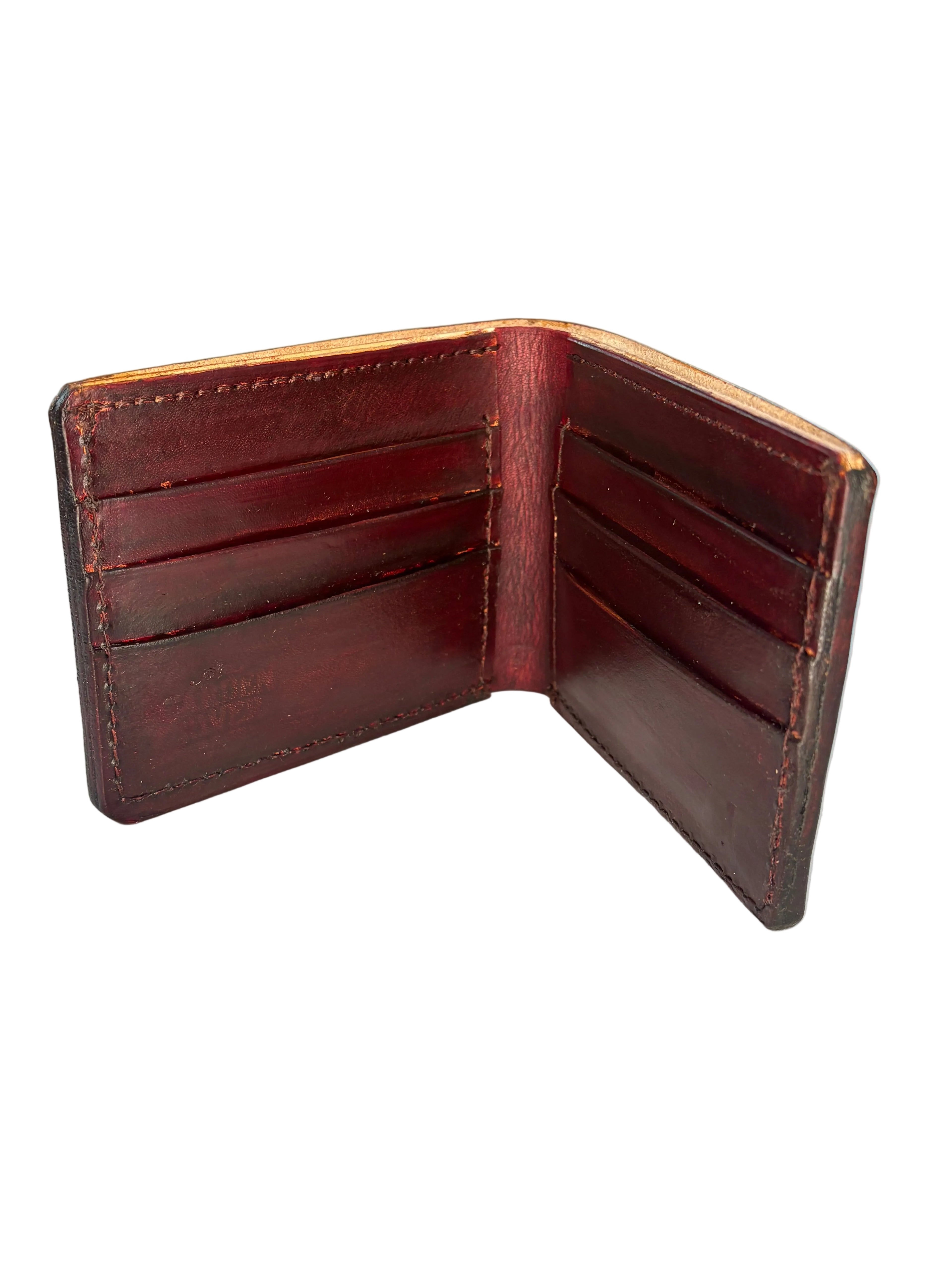 Burgundy leather wallet