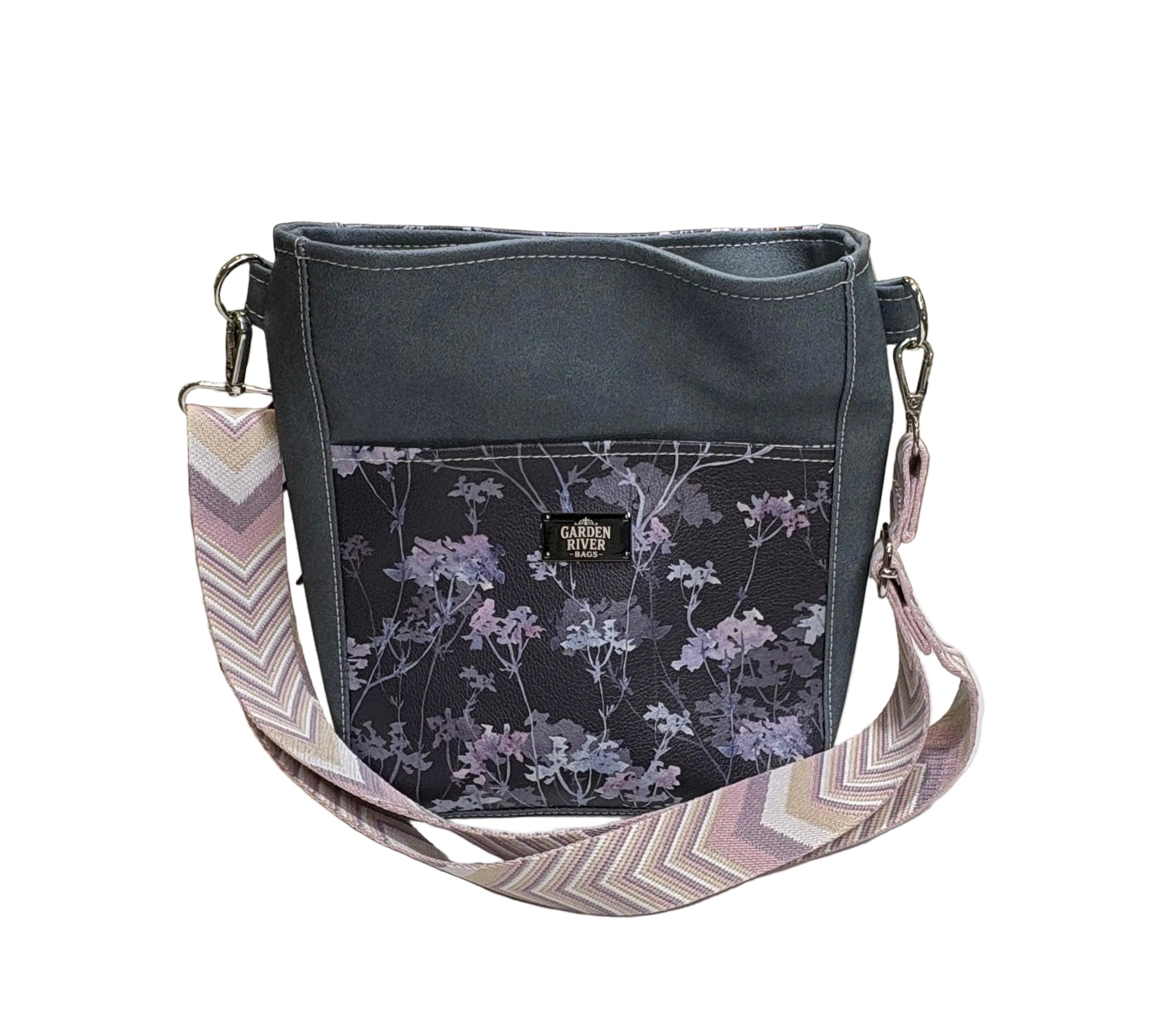 Crossbody - Grey Floral