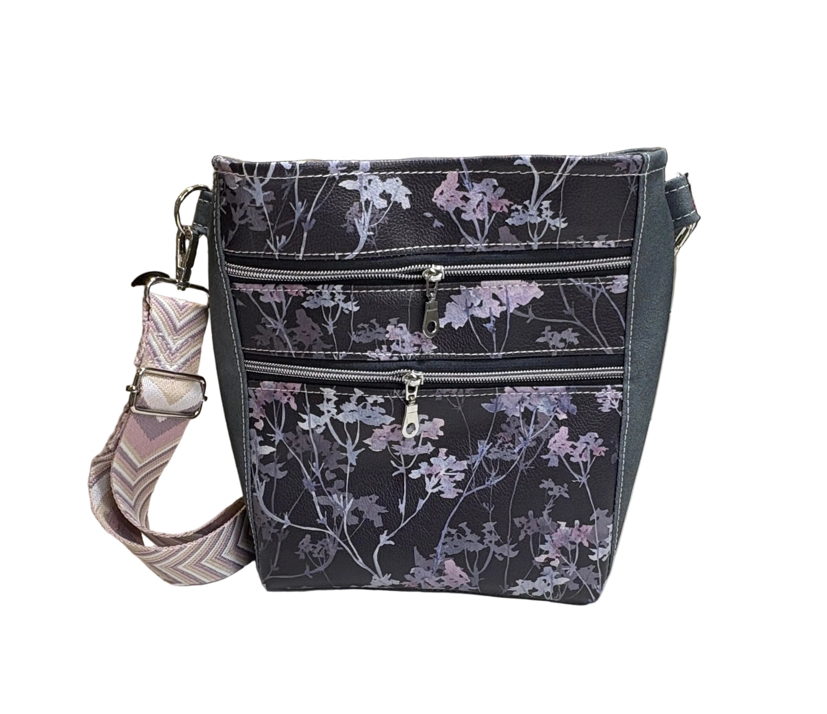 Crossbody - Grey Floral