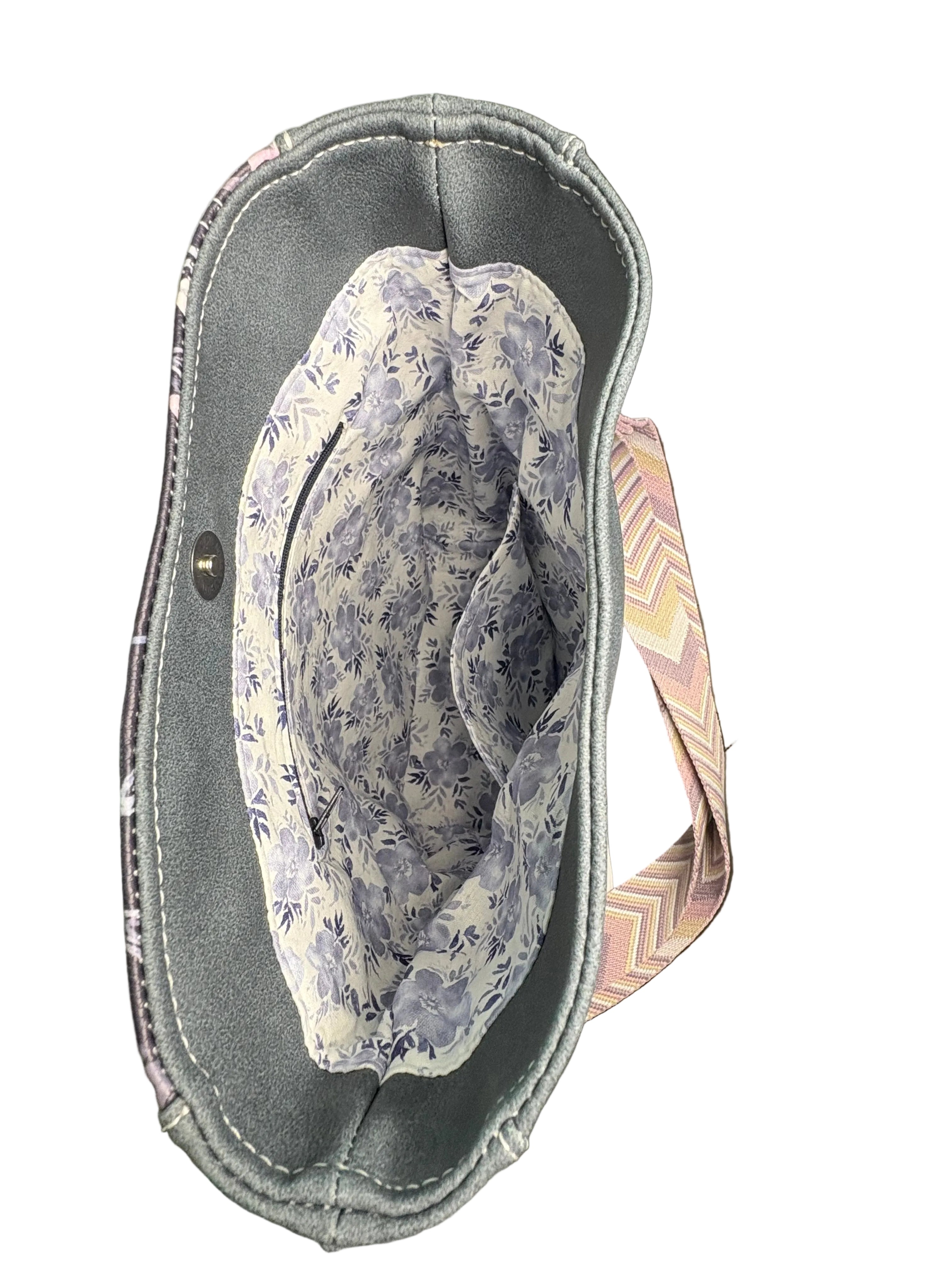 Crossbody - Grey Floral