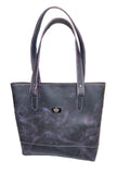 Purple Leather Tote